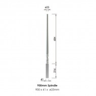 Boston Spindle 900x41x41mm | Options