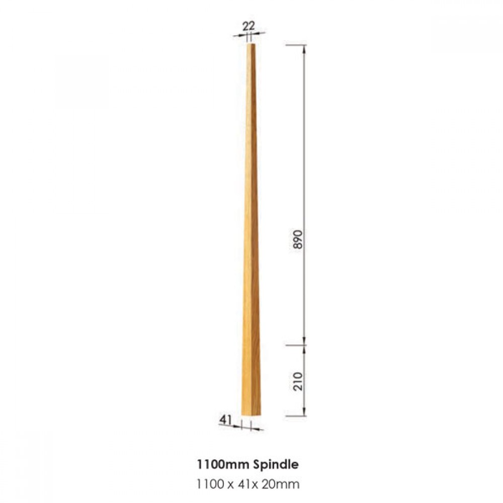Geneva Spindle 1100x41x41mm | Options