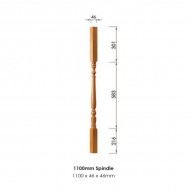 Corby Spindle 1100x41x41mm | Options