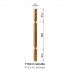 Oriel Spindle 915x41x41mm | Options