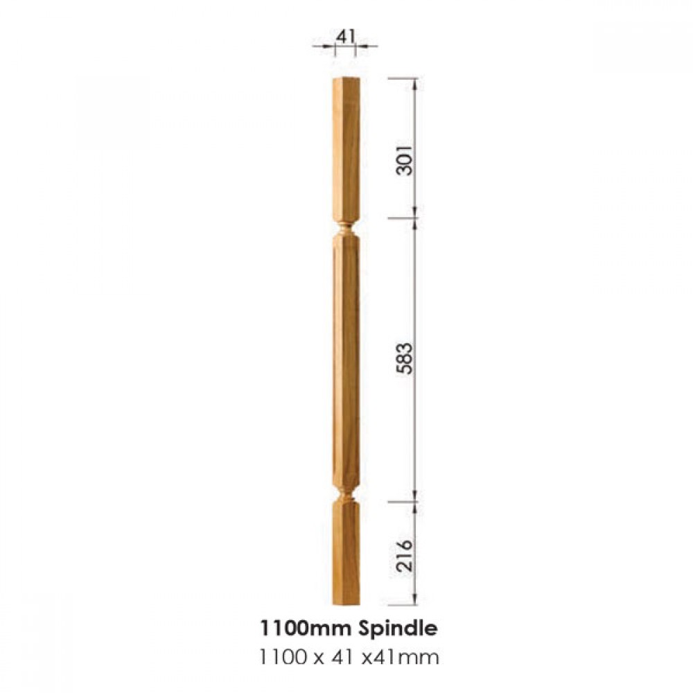 Oriel Spindle 1100x41x41mm | Options