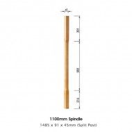 Boyne Half Newel 1485x91x45mm | Options