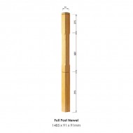Boyne Primed Full Newel Post 1485x91x91mm | Post Options