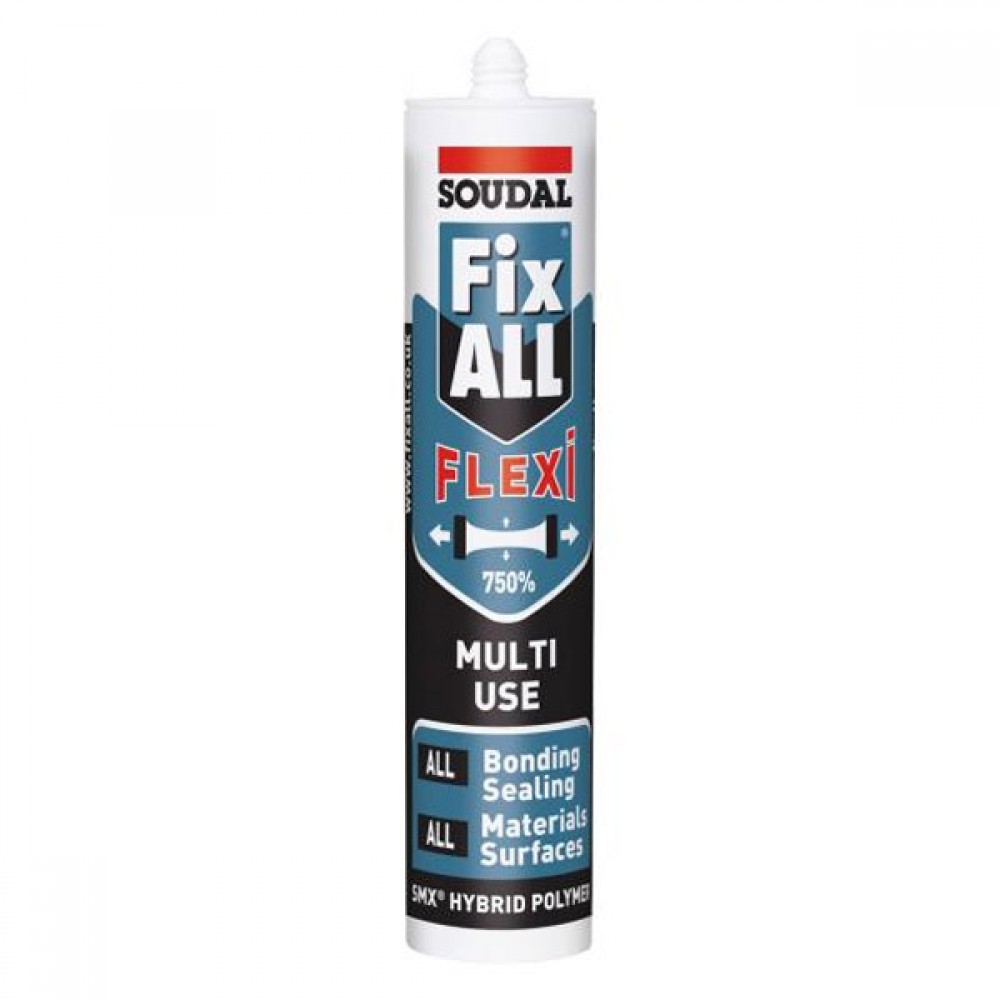 Soudal Fix All Flexi Sealant Adhesive 290ml | Choose Colour