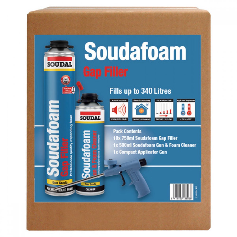 Soudal Soudafoam Gap Filler Combibox