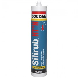 Soudal Silirub HT° - N High Temperature Resistant Silicone Black | 300ml