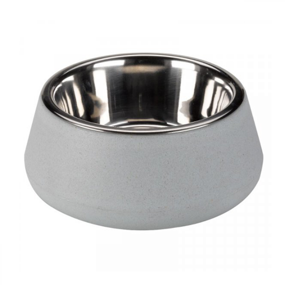 Zoon Sky Blue Floorgrip Bamboo & Stainless Steel Bowl 17cm | 8005053