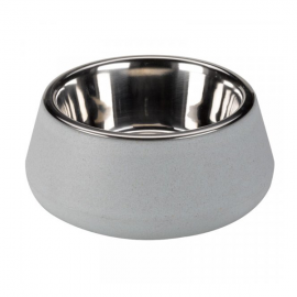 Zoon Sky Blue Floorgrip Bamboo & Stainless Steel Bowl 17cm | 8005053