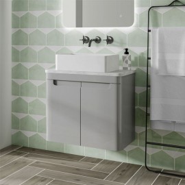 Camber Gloss Light Grey Wall Hung 50cm Unit
