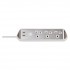 Brennenstuhl 3 Way Corner Extension Lead | USB Charging