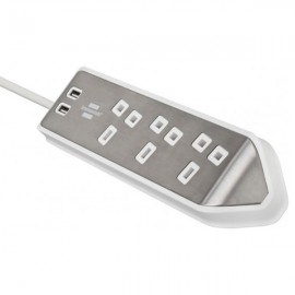 Brennenstuhl 3 Way Corner Extension Lead | USB Charging