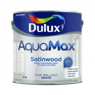Dulux Aquamax Satinwood Pure Brilliant White | 5 Litre