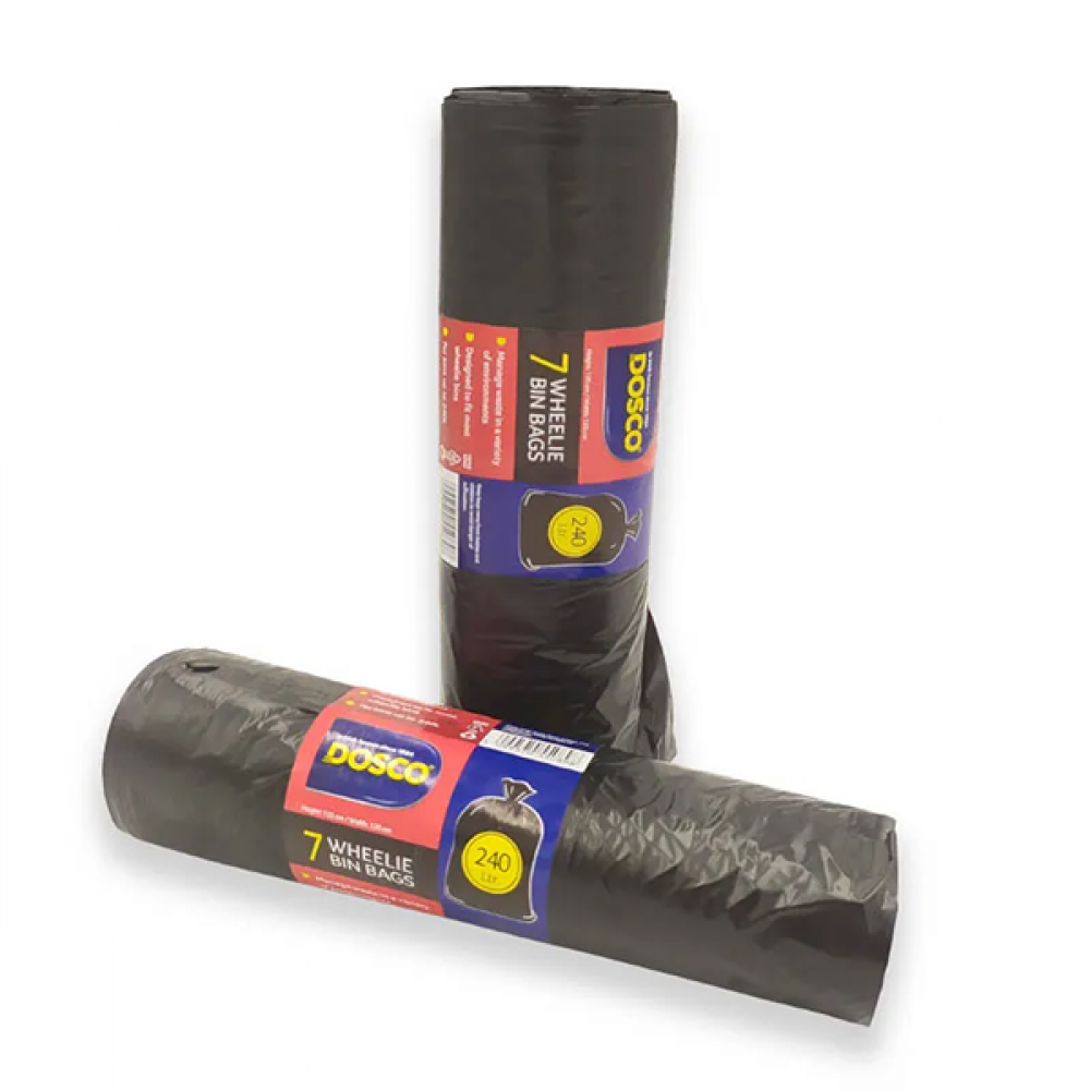 Dosco 240L Wheelie Bin Bags | 55089