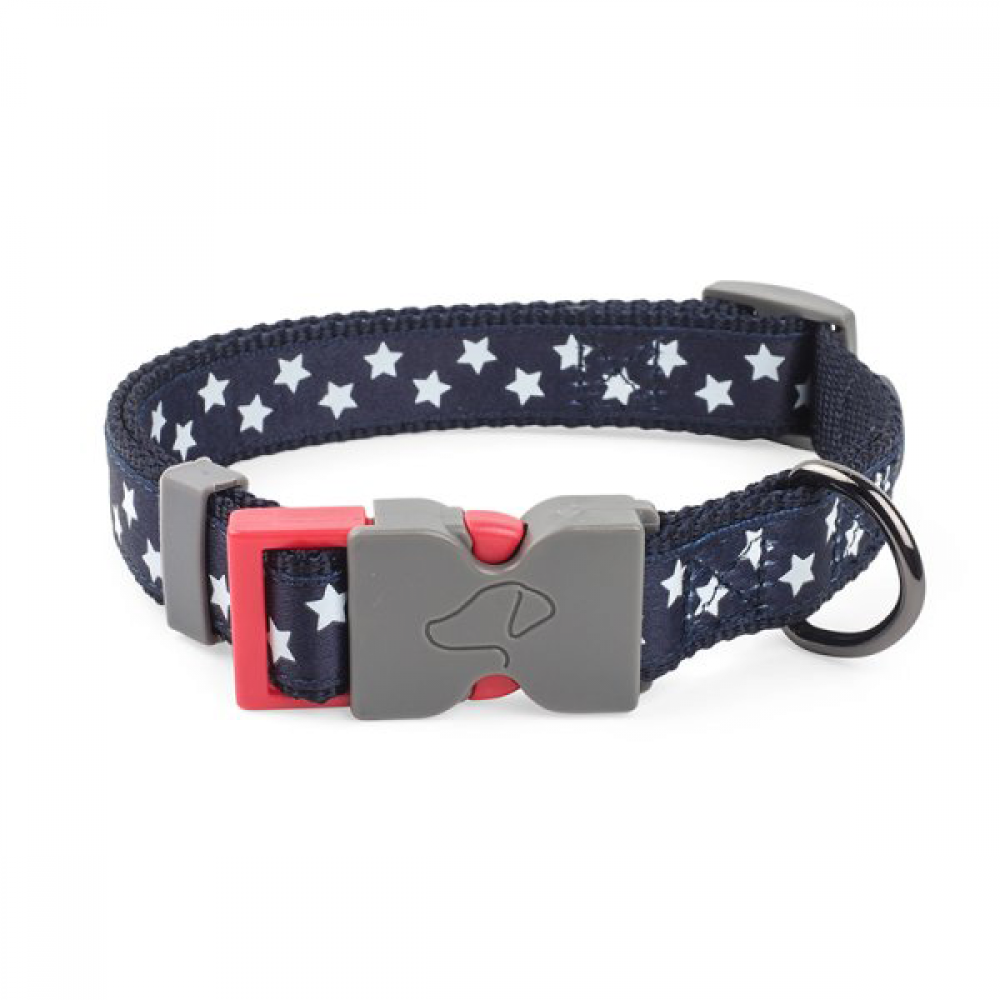 Zoon Dog Collar Starry Navy Large | 8001129