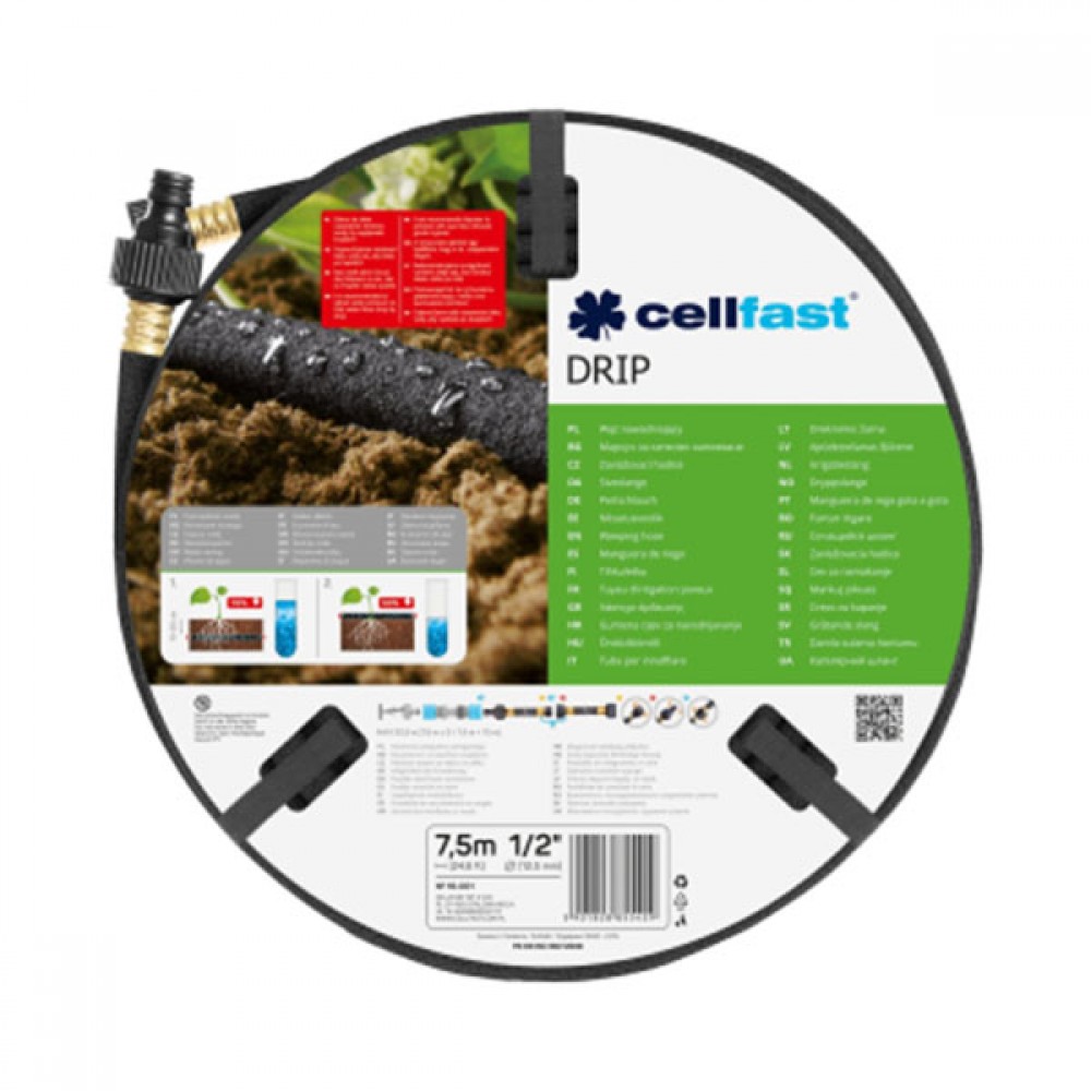 Cellfast Drip Weeping Hose 0.5 Inch X 7.5m