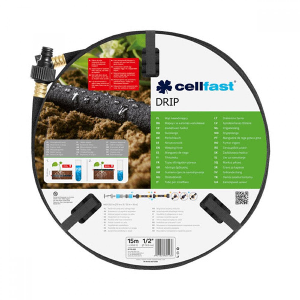 Cellfast Drip Weeping Hose 0.5 Inch X 15m