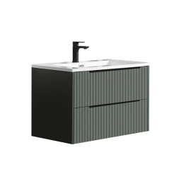 Rt Large Avara 60 Wall Hung Unit Matt Sage Green