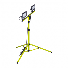 Luceco Eco Tripod Black Twin 1600lm 2x20w 5000k | Efldtt20b50-05