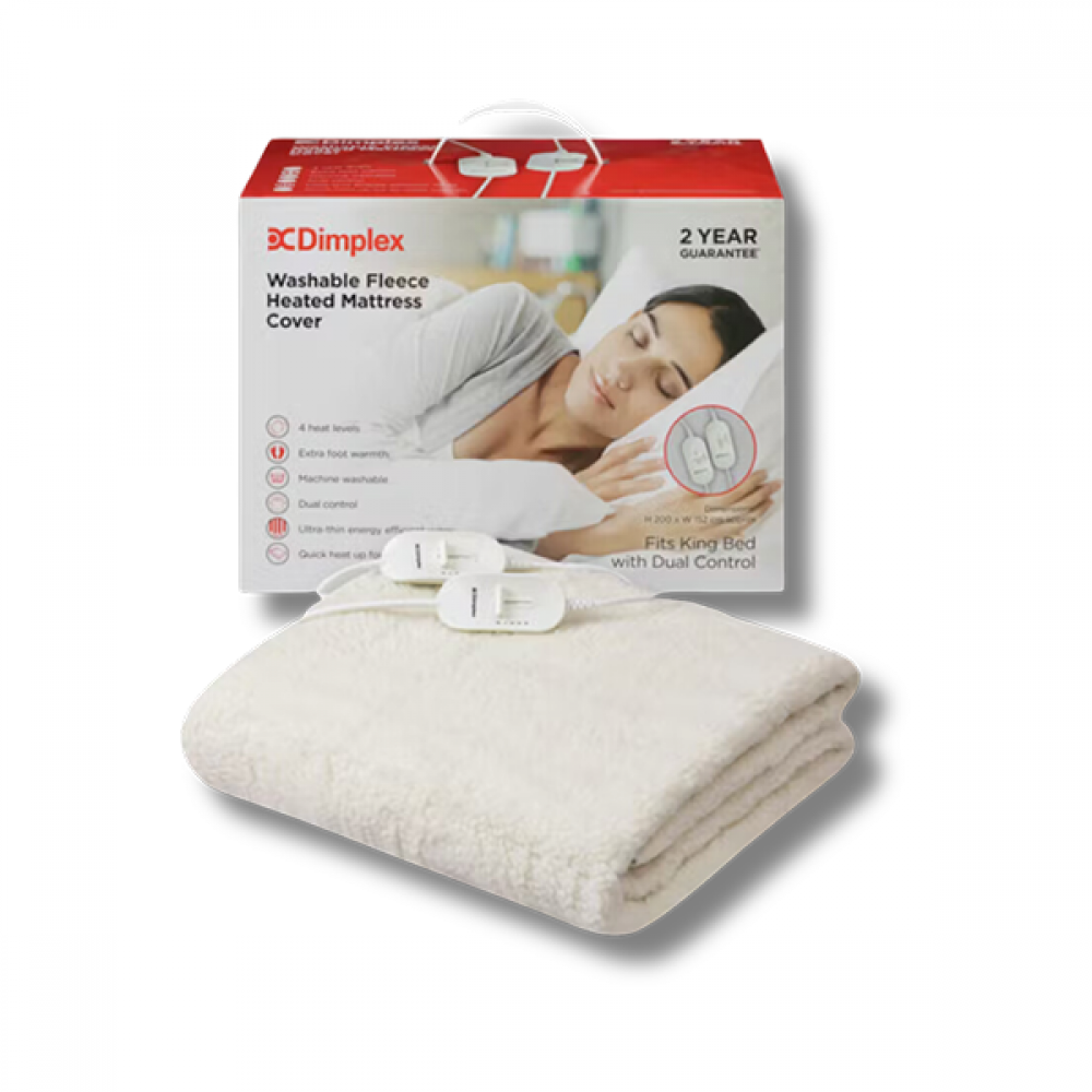 Dimplex Fleece Heated Mattress Cover - King Size Dual | DMC3003