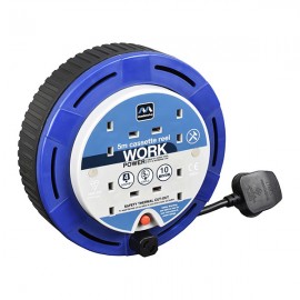BG Electrical Cable Reel Blue | SCT0510/4BL-MP