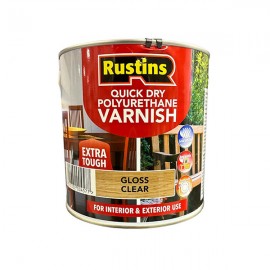 Rustins Q/d Poly Varnish Gloss Clear 2.5lt | R695008