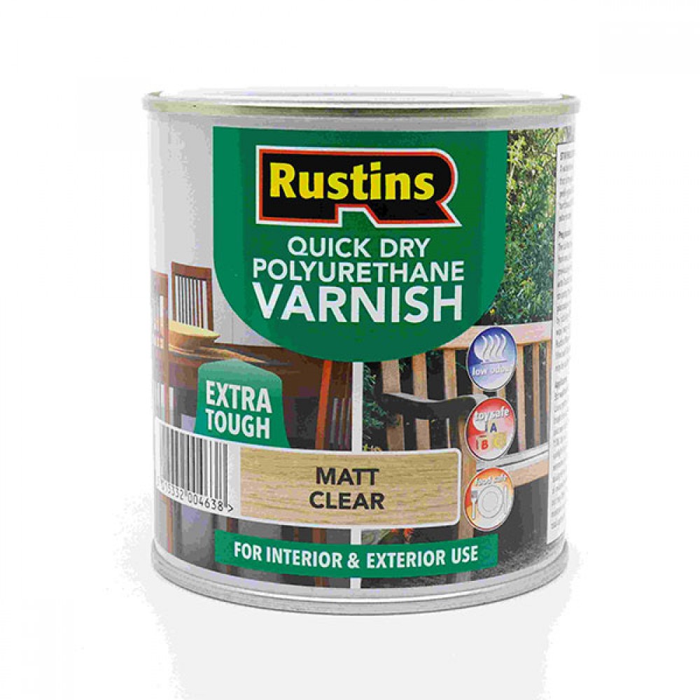 Rustins Q/d Poly Varnish Matt Clear 1lt | R695011