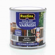 Rustins Q/d Poly Varnish Satin Walnut 250ml | R695019