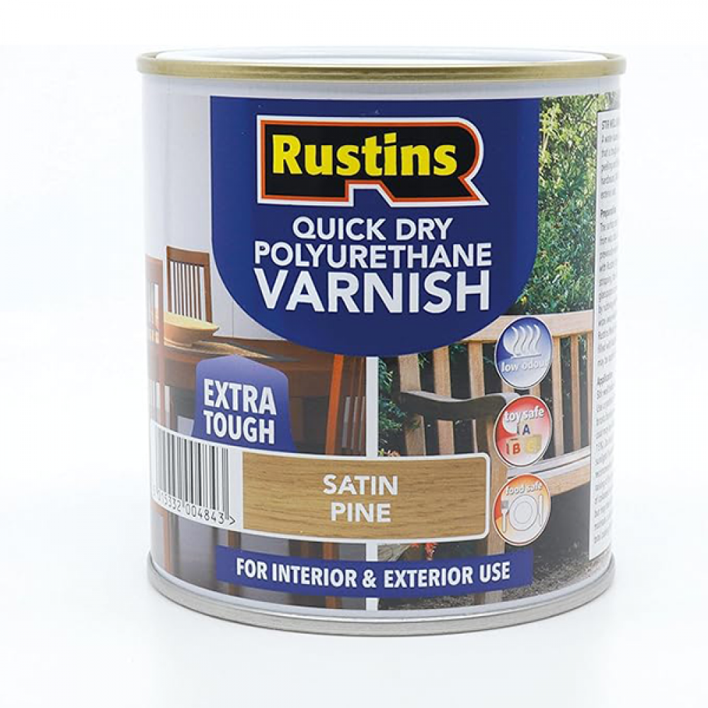 Rustins Q/d Poly Varnish Satin Pine 2.5litre | R695037