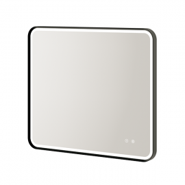 Aqualla Gallery Black Led Mirror 700x800