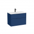 Roca Optica 800mm Wall Hung Unit Steel Blue | A857839551
