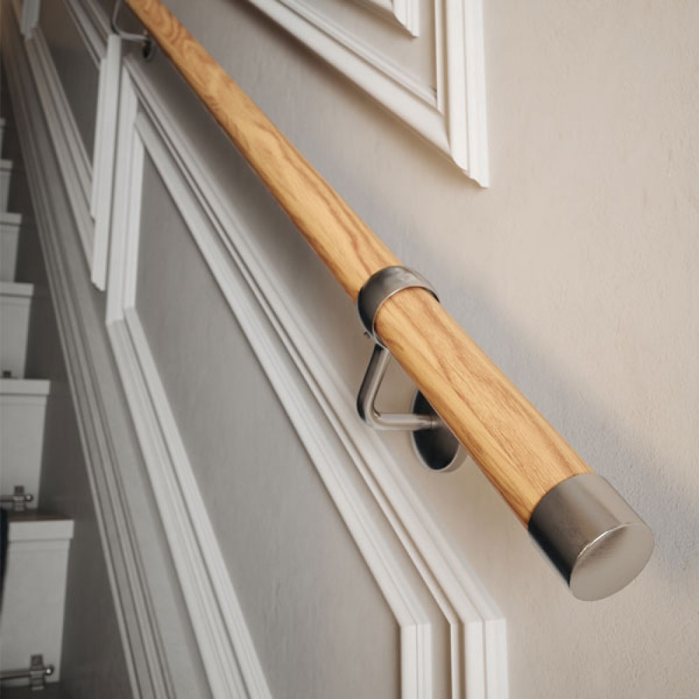 Oak Finish Handrail Kit Indoor Only | KODP3600