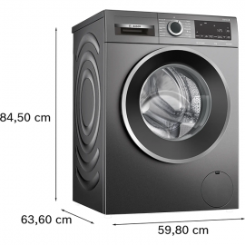 Bosch 9kg max Graphite 1400rpm Washing Machine | A Rated | Wgg244zcgb
