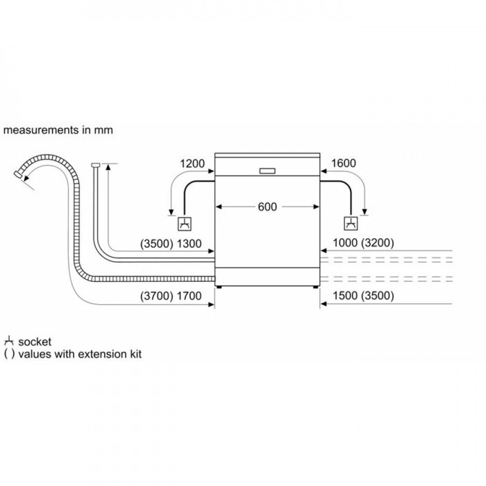 Bosch Freestanding Stainless Steel Dishwasher | SMS26AI08G