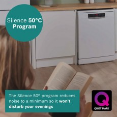 Freestanding Bosch White Dishwasher | SMS26AW08G 