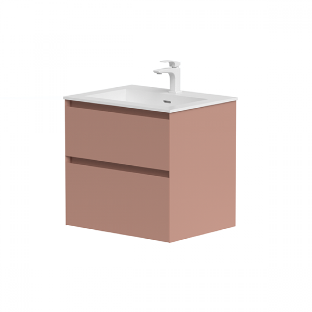 Rt Large Monta 600mm Wall Hung Unit Dusty Pink