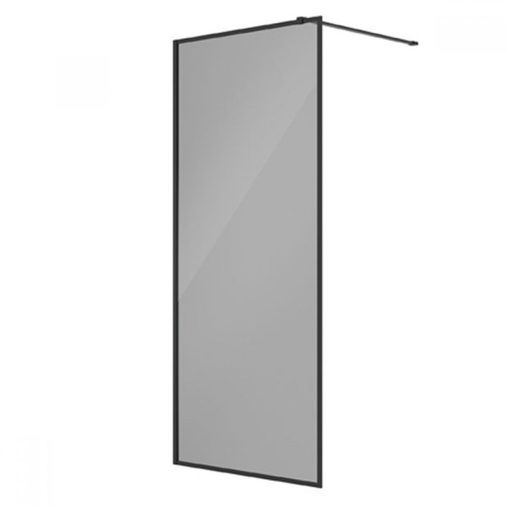 Sonas Mirage 1200 Matt Black Smoked Glass Screen
