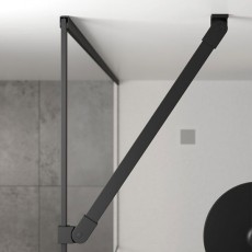 Sonas Mirage 1200 Matt Black Smoked Glass Screen