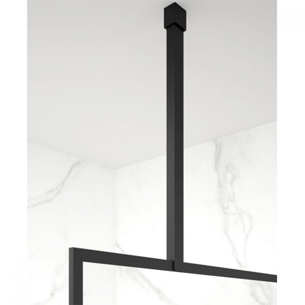Sonas Mirage 1200 Matt Black Smoked Glass Screen