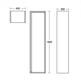 Connect Air Column Unit White | E0832b2 