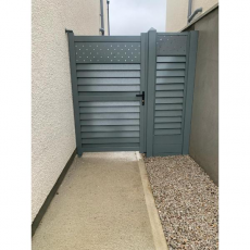Dbl Sided Garden Gate 1100x1765mm Merlin Grey
