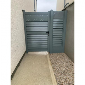 Dbl Sided Garden Gate 1100x1765mm Merlin Grey