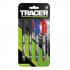 Tracer Pack of 4x Permanent Markers (2xBlack, 1xRed, 1xBlue)