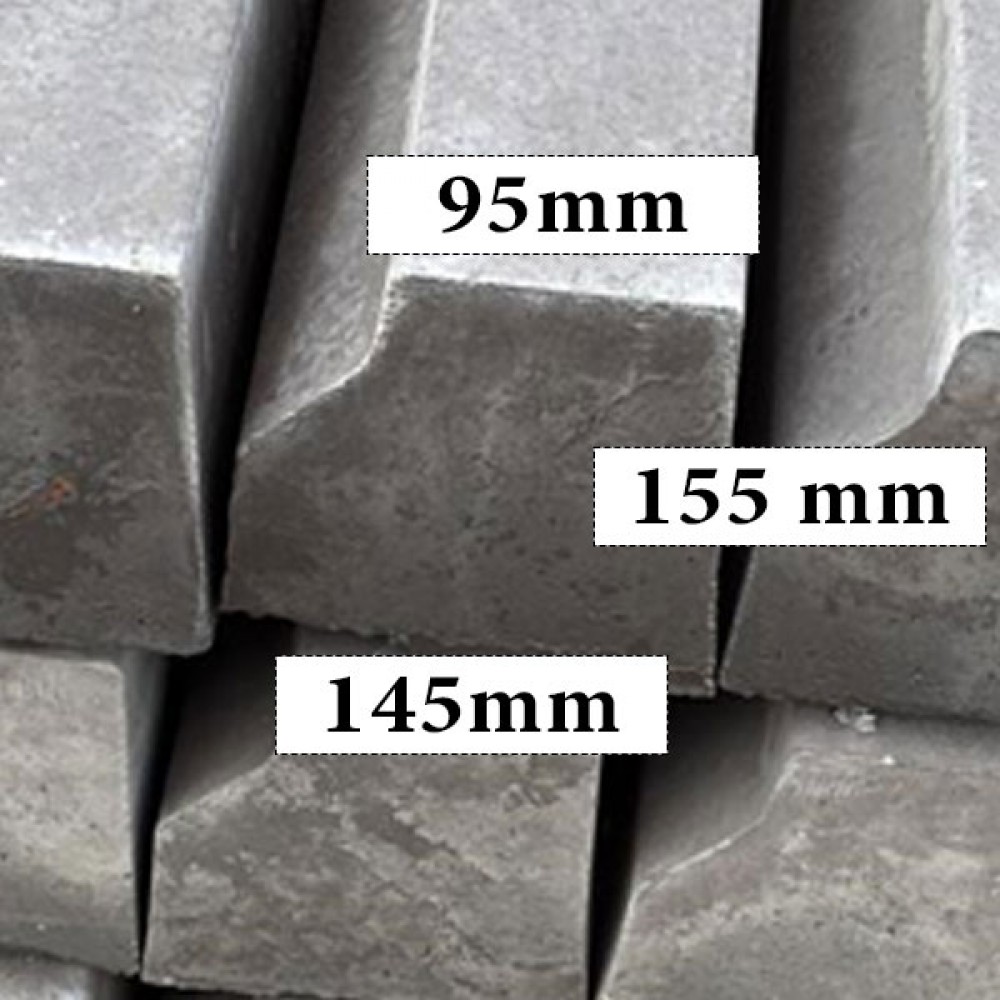 Concrete Charcoal Kerb 2 Foot