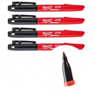 Milwaukee Inkzall Black Markers 4pc