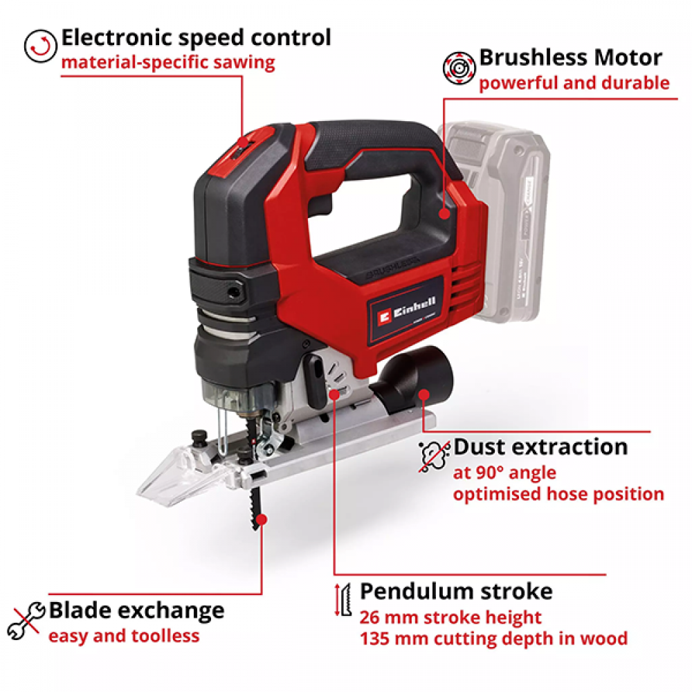 18v 135mm Professional Jigsaw Body Only