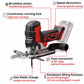 18v 135mm Professional T Shape Jigsaw Body Only | 4321265