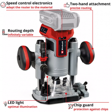 18v Professional Cordless Palm/trim Router Body Only