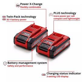 2 X 4.0ah Plus Batteries