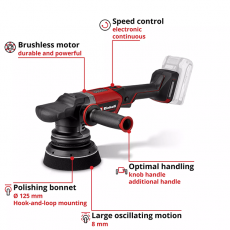 18v 125mm Professional Handheld Polisher Body Only