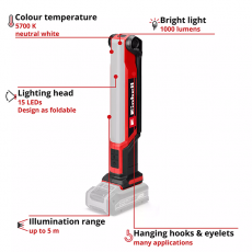 18v Handheld Stick Work Light Body Only